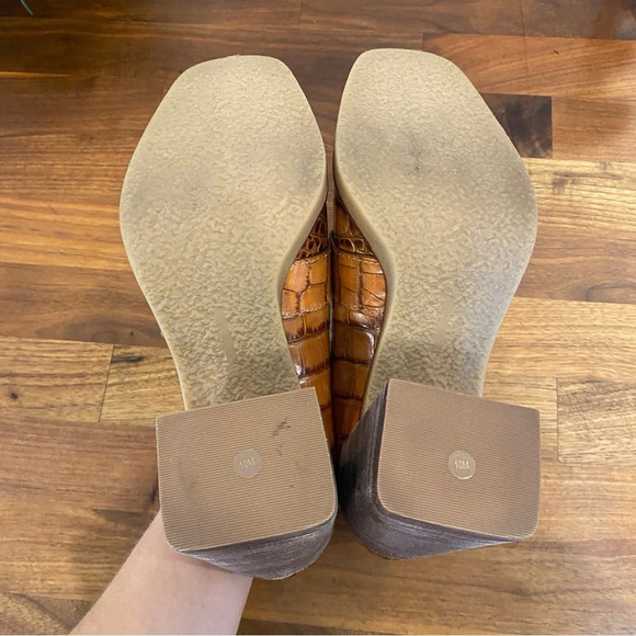 NEW Vince Camuto “Ezerna” Loafer Pump brown Snake 10 - Picture 5 of 6